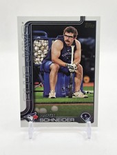 Davis Schneider - 2025 Topps Series 1 No. 342 - Golden Mirror Short Print (SP)