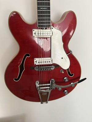 Vox Super Lynx Deluxe 1966-68 Semi-Hollow Electric with case | eBay