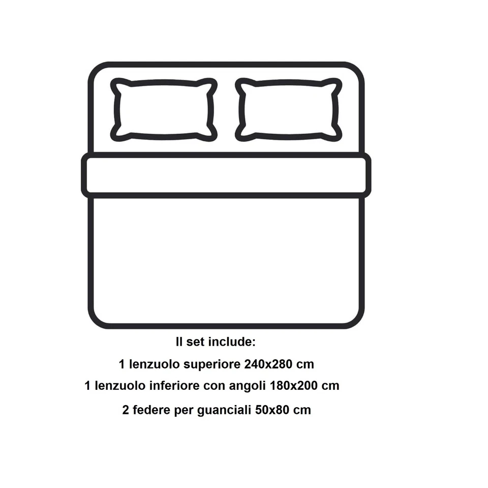 Completo Lenzuola Matrimoniali Caleffi in 100% Cotone Art. Country Chic - Immagine 4 di 4