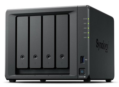 新品未使用　Synology DS925+ Synology DS925+(2X 2.5GbE Ports, Ryzen V1500B, 4GB RAM) 4-Bay 16TB