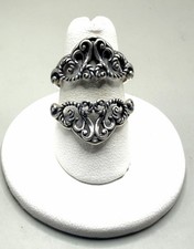 Carolyn Pollack Relios Sterling Silver Filigree Ring Size 8.5