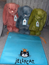 Jellycat Bashful Medium Bunny Finders Keepers Dusky Moss Sorrel Dustbag
