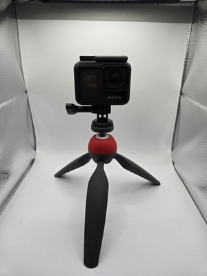 GoPro HERO7 Black Action Camera w/ Tripod & Mount | Tested | Good Condition