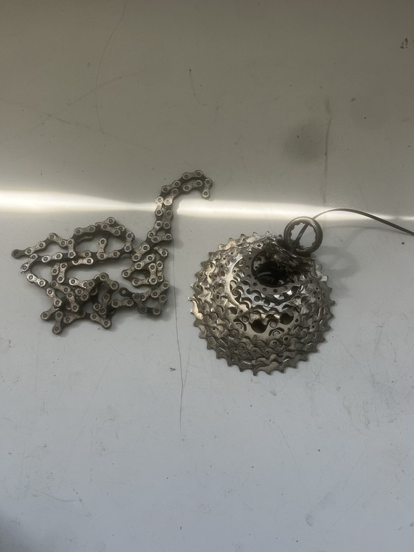 Shimano 105 11-34 12 Speed Cassette And Chain Cs-r7101-12