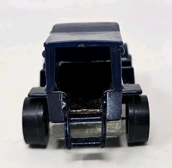 1969 Hot Wheels Hot Wheel Redlines Mattel Paddy Wagon Police in Dark Blue - Image 4 of 4