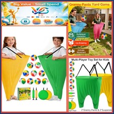 Granny Pants Yard Game 19Pcs Outdoor Toss Game for Kids 4 Funny Party Set