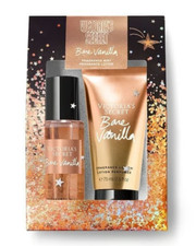Victoria's Secret Bare Vanilla travel size set 2 x 2.5 fl. oz body spray lotion