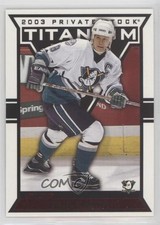 2002-03 Pacific Private Stock Titanium Red 87/299 Paul Kariya #2 HOF md3