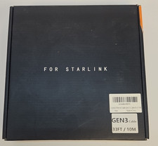 Starlink Gen 3 Cable V3 33 ft for Standard Kit   Waterproof Outdoor Ethernet