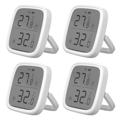 Remote Monitoring Zigbee Temperature Humidity Sensor, 4-Pack