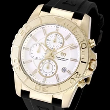 Technomarine Sea Grace Chronograph Men's Watch Gold/Black Tone 100M WR
