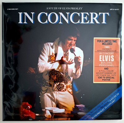 Elvis Presley - A Study Of Elvis In Concert / Ltd CLEAR 2 LP Set + Extras