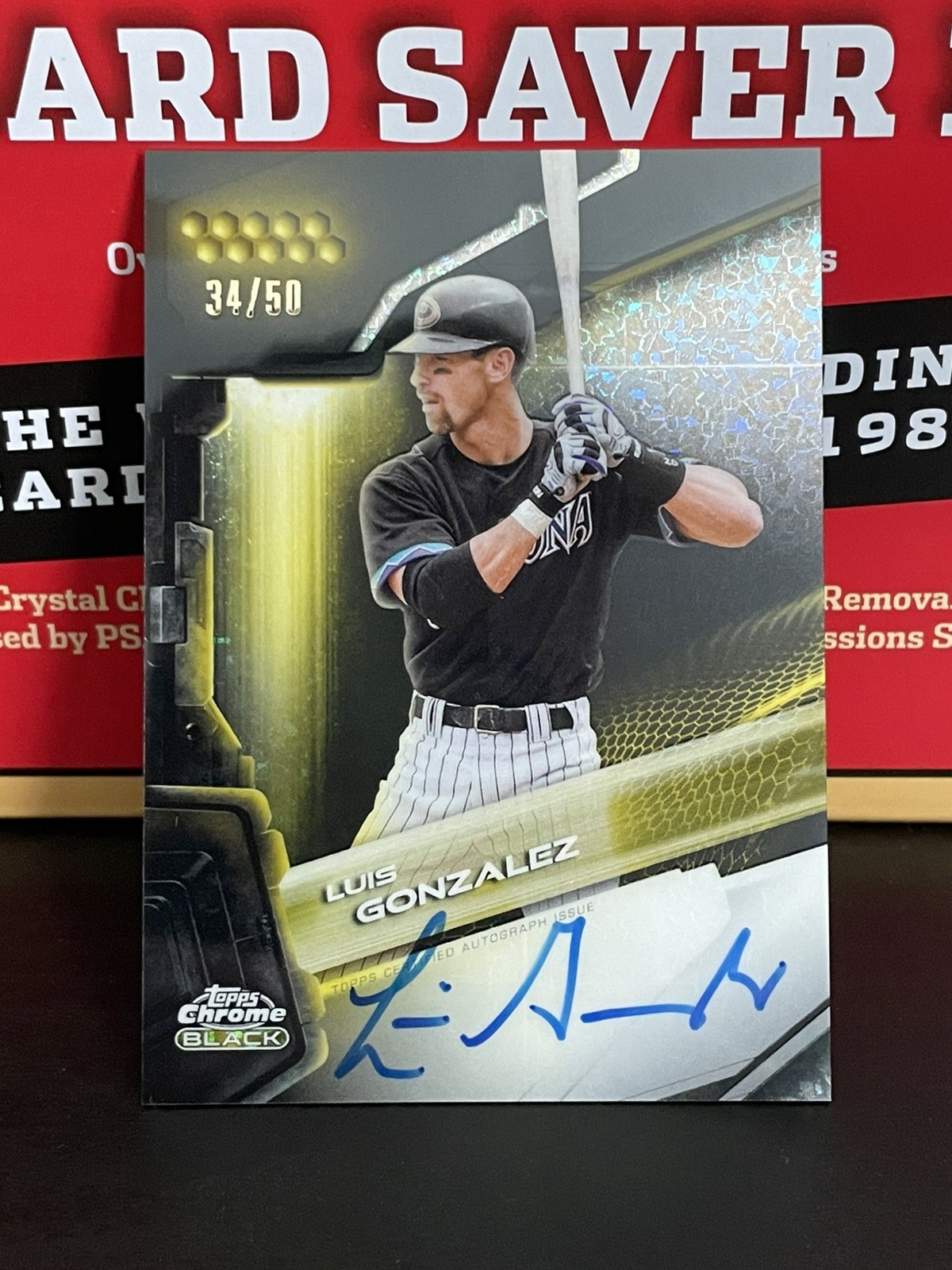 Topps 2026 Chrome Black Luis Gonzalez Diamondbacks Auto #CBA-LG /50 not encased