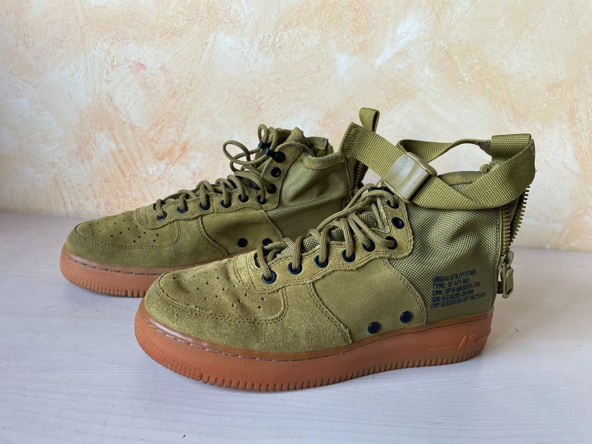 Nike SF Air Force 1 Mid Desert Moss 2018 Green Sneaker Nike Nike SF Air Force 1 Mid Desert Moss 2018 Green Sneaker  main image 2