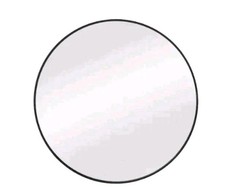 Glacier Bay 23.6" W x 23.6" H Round Aluminum Framed Mirror in Black NEW