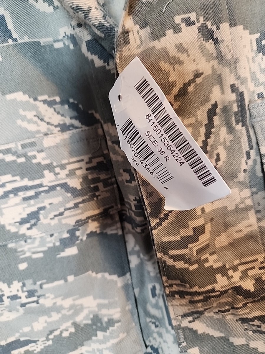 36 R - USAF Air Force NWT Men Utility Coat Tiger Stripe Top 36 R - USAF Air Force NWT Men Utility Coat Tiger Stripe Top
