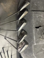 Used Men’s PowerBuilt Right Handed Regular Flex Steel Shaft Iron Set