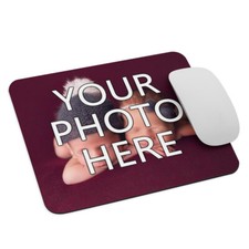 Custom Mouse Pad Personalized Photo Logo Mom Dad Grandparents Gifts
