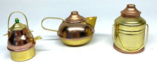Copper Brass Kettle Coffee Pot Milk Jug Dollhouse Kitchen Toys Vintage