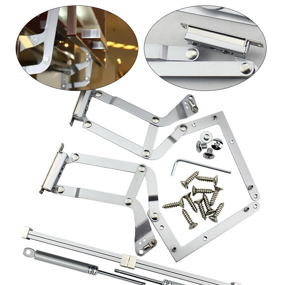 Door Hinges Vertical Swing Lift Up Stay Pneumatic Arm Mechanism