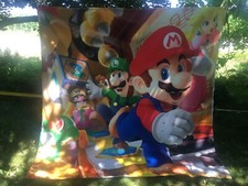 Nintendo Super Mario Princess Peach Luigi Full Size Duvet Cover L 90" x W 85"