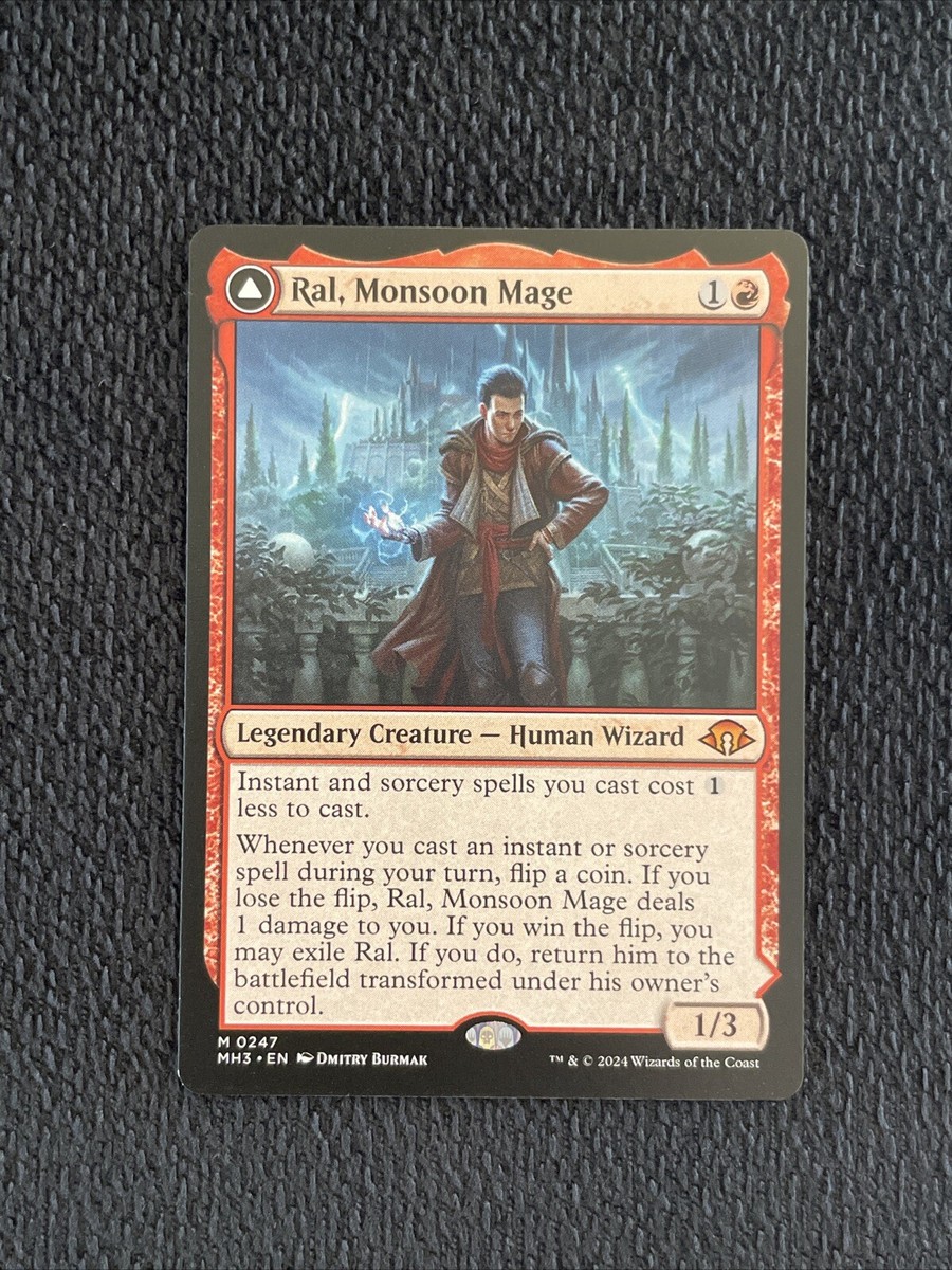 Ral, Monsoon Mage - Ral, Leyline Prodigy M MTG Modern Horizons 3