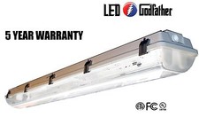 NEW LED Utility Shop Light 4' Ft 44-Watts Instant-On 5,380 Lumens Garage Bright 
