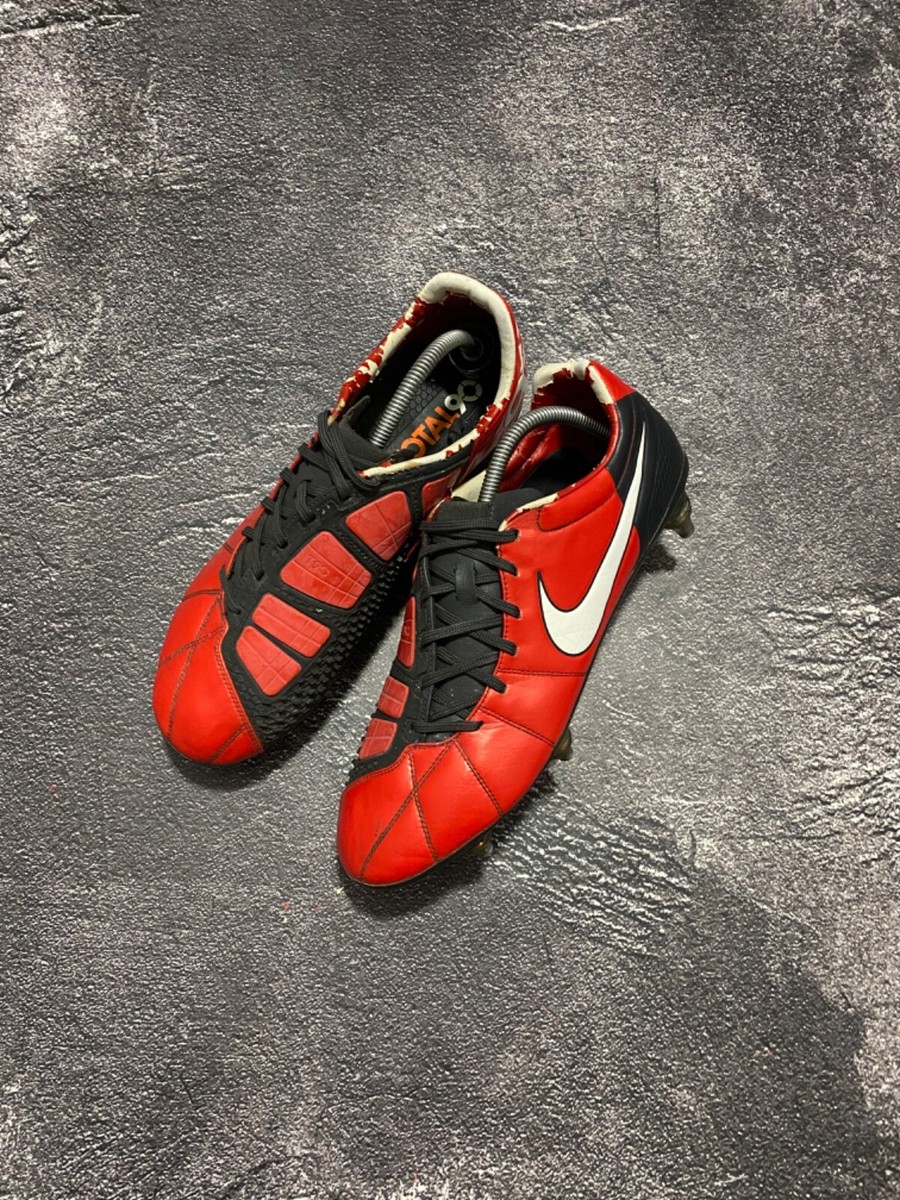 Nike Total 90 Laser Elite Red Classic Football Boots Cleats Carbon