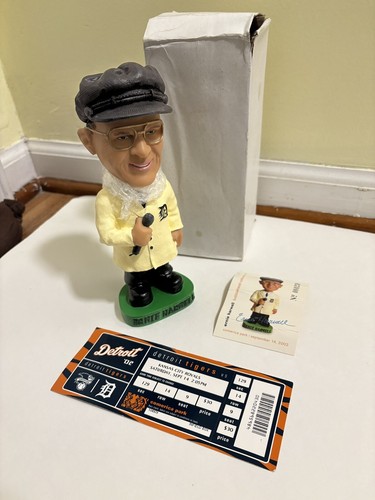 2002 ERNIE HARWELL Detroit Tigers Baseball Hall of Fame Bobblehead Ticket Cert