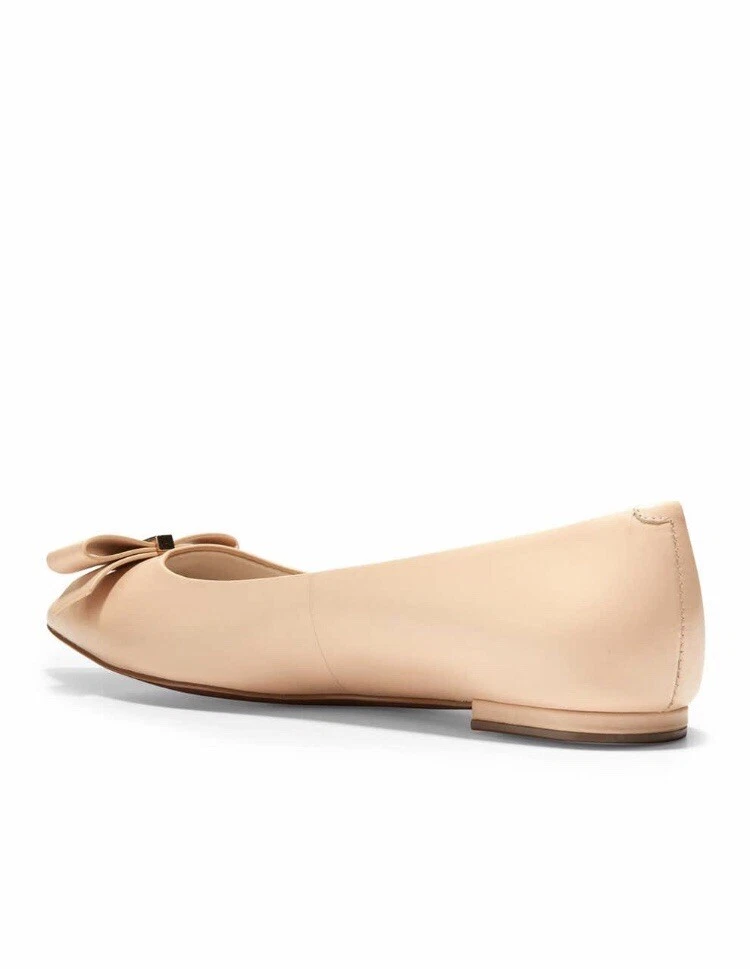 Cole haan elsie leather bow skimmer flat sale