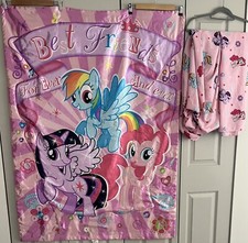 My Little Pony 2013 TODDLER Sized Bedding Reversible Satin Comforter Sheet Set