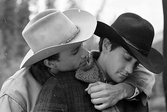 HWC Trading A4 Heath Ledger & Jake Gyllenhaal Brokeback Mountain Geschenke Geducktes Signiertes Autogramm Foto Für Fans Von Film Memorabilien