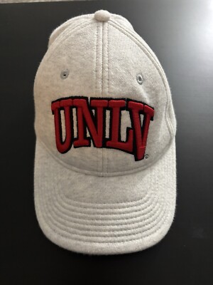 Champion Reverse Weave Flex Fit Hat Gray Red UNLV Rebels NCAA OSFM