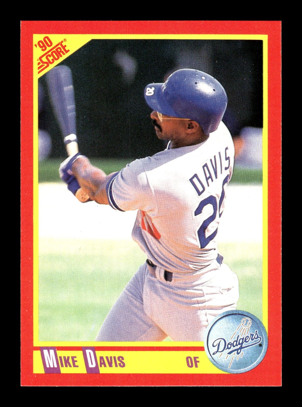 MIKE DAVIS ⚾ 1990 Score Baseball #437 LA Dodgers