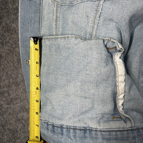 Giacca jeans sherpa donna taglia media forever 21 panna sherpa e denim lavaggio leggero - Foto 8 di 9