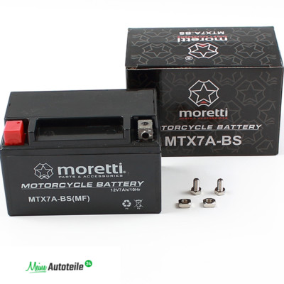 MORETTI BATTERIE MTX7A-BS YTX7A-BS MOTORRAD GEL WARTUNGSFREI FÜR HONDA