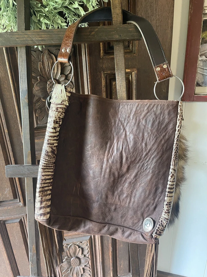 cowhide purse with fringe - Изображение 4 из 4