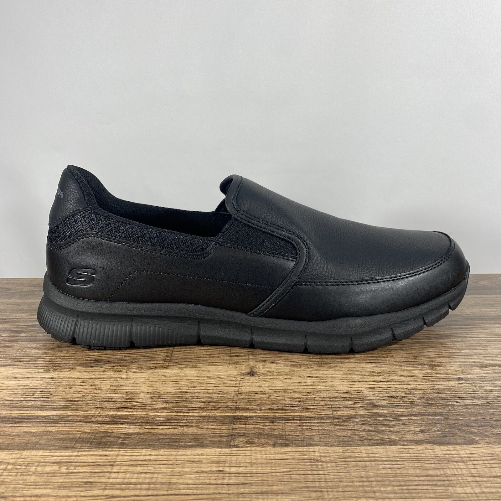 Skechers Nampa Groton 77157 Memory Foam Slip Resistant Work Shoes Men's