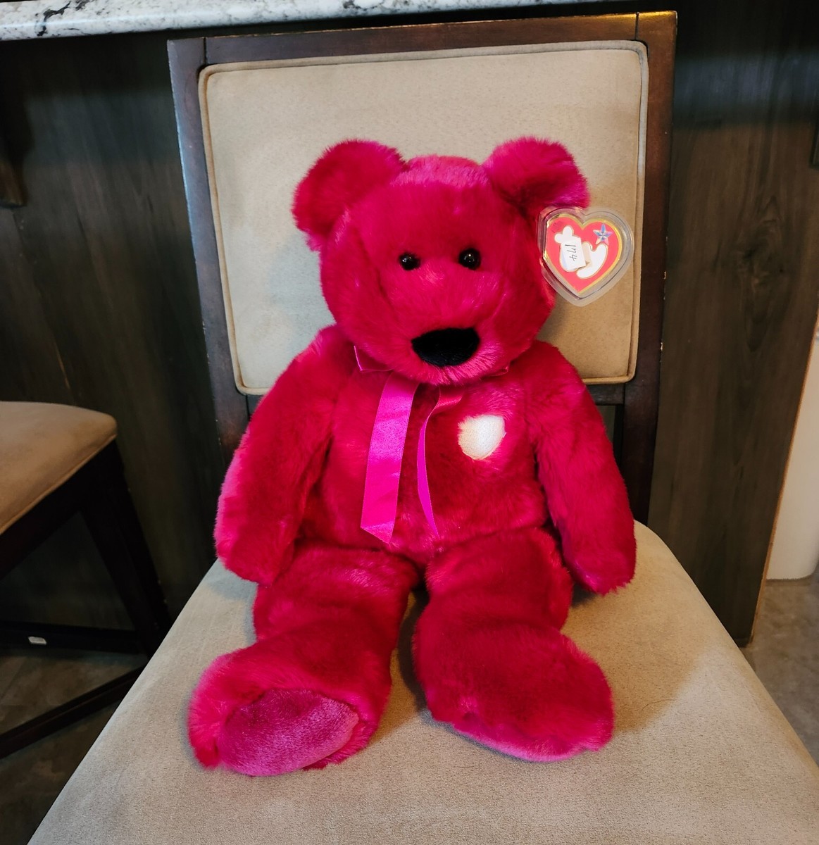 RARE TY Beanie Buddies Buddy XL 42” Valentina Plush Jumbo