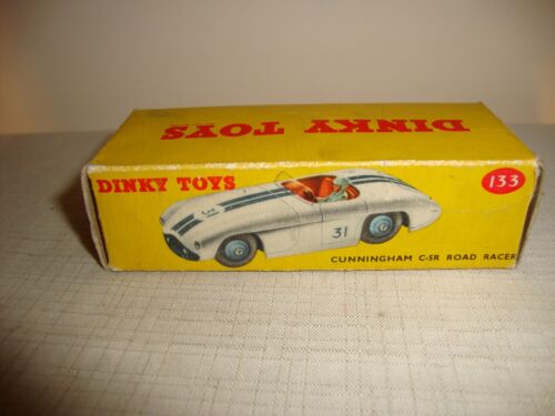 DINKY TOYS 133 CUNNINGHAM C-5R ROAD RACER - EXCELLENT in original BOX - Picture 8 of 12