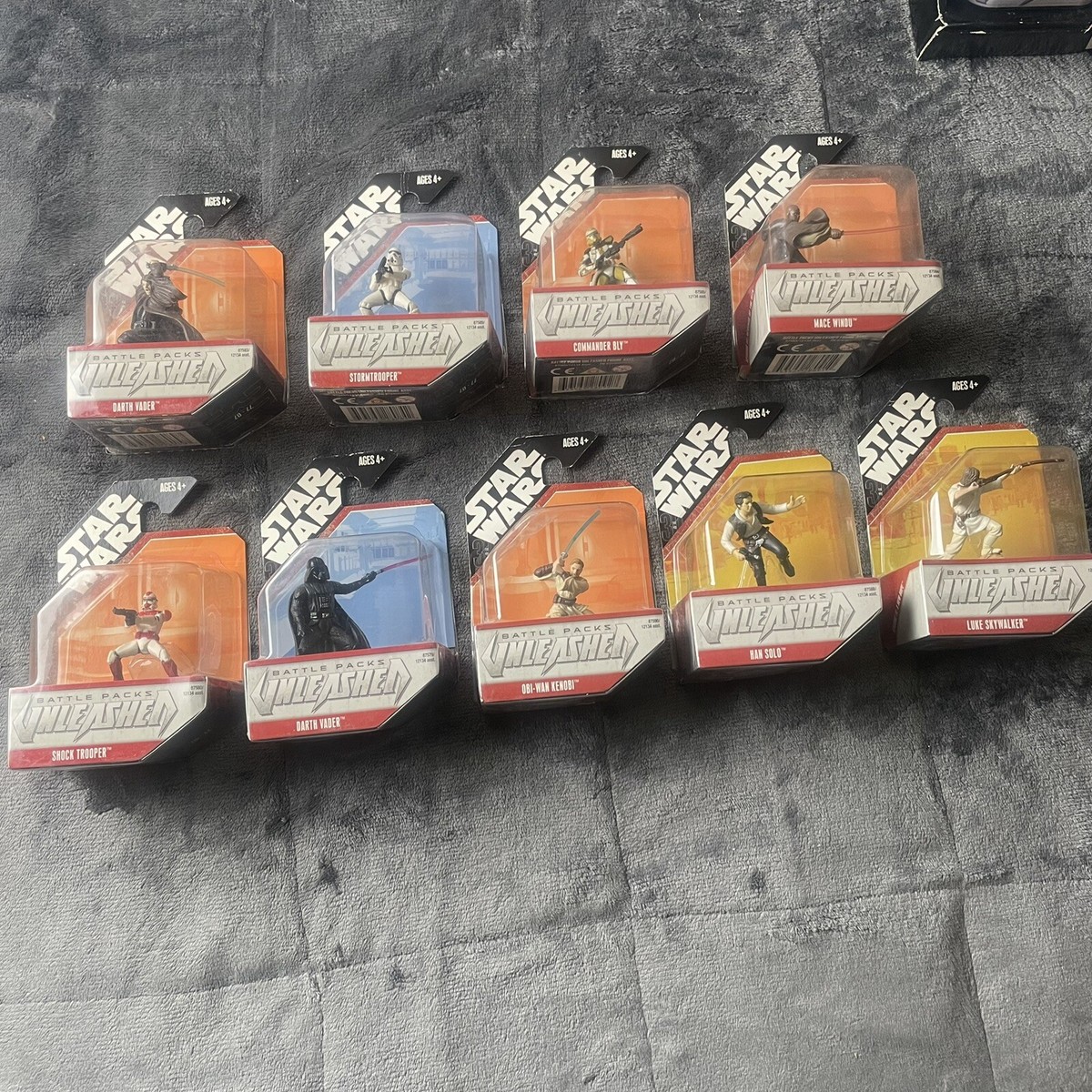 Star Wars Battle Packs Unleashed Mini Figure Complete 9 Piece Set