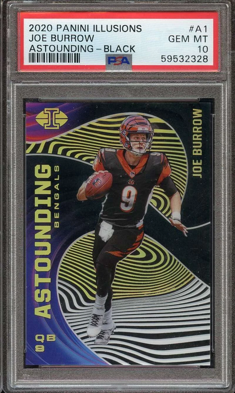 Joe Burrow Panini Illusions Astounding #A1 Black