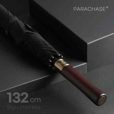 Luxury 132cm Big Rain Umbrella Automatic Windproof 8 Ribs Men Travel Long Handle