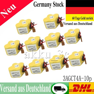 10 pack Akku Batterie 2400mAh für GE - BR-2/3A4F, BR2/3AGCT4A, BR-2/3AGCT4A