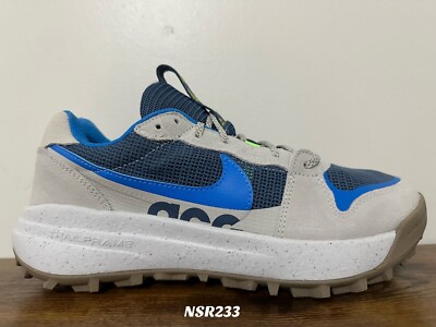 NIKE ACG LOWCATE LIGHT BONE PHOTO BLUE DM8019-005 HIKING SHOES