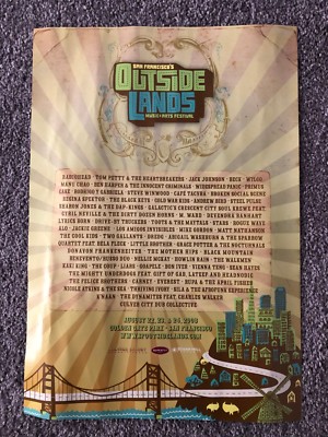 2008 OUTSIDE LANDS MUSIC FESTIVAL Poster - Radiohead, Tom Petty