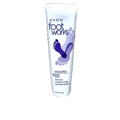 AVON FOOT WORKS BEAUTIFUL LAVENDER CLAY MASK