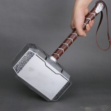 1:1 Solid Avengers Thor Hammer Replica Cosplay Mjolnir Prop Collector Halloween