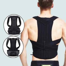 Corrector de postura con soporte de espalda para hombres mujeres corsé para alivio del dolor de espalda superior e inferior