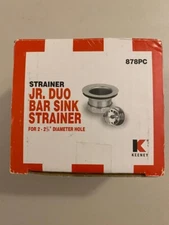 Keeney 878PC Stainless Steel Junior Duo Sink Strainer for 2-2.5" Diameter Hole